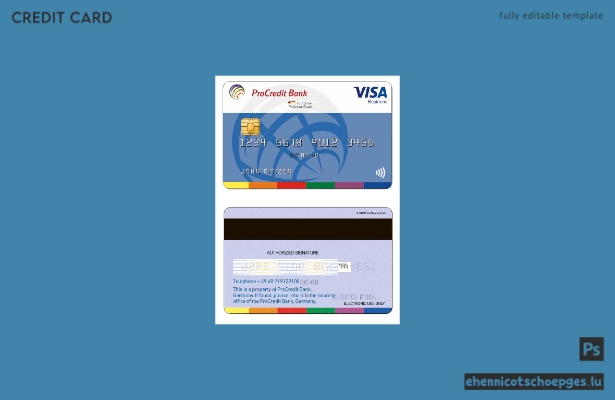 Deutschland ProCredit Bank Visa Business Beispielvorschau